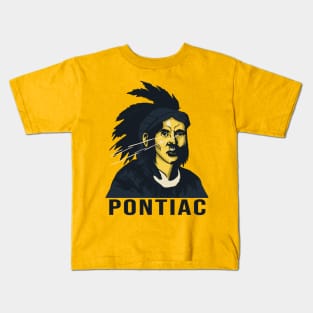 Pontiac Native American Vector Shirt Design Kids T-Shirt